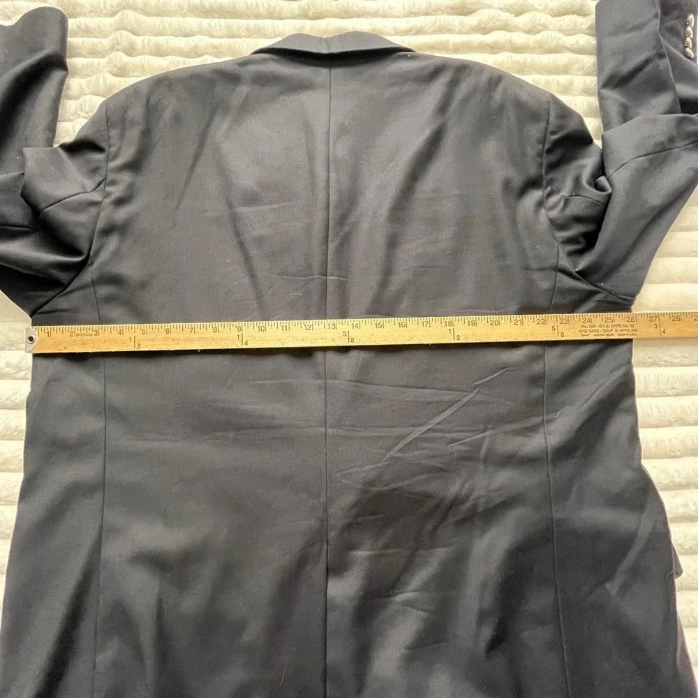 Jos. A. Bank Blazer Wool Men's 50R  Black gold suit jacket sport coat business